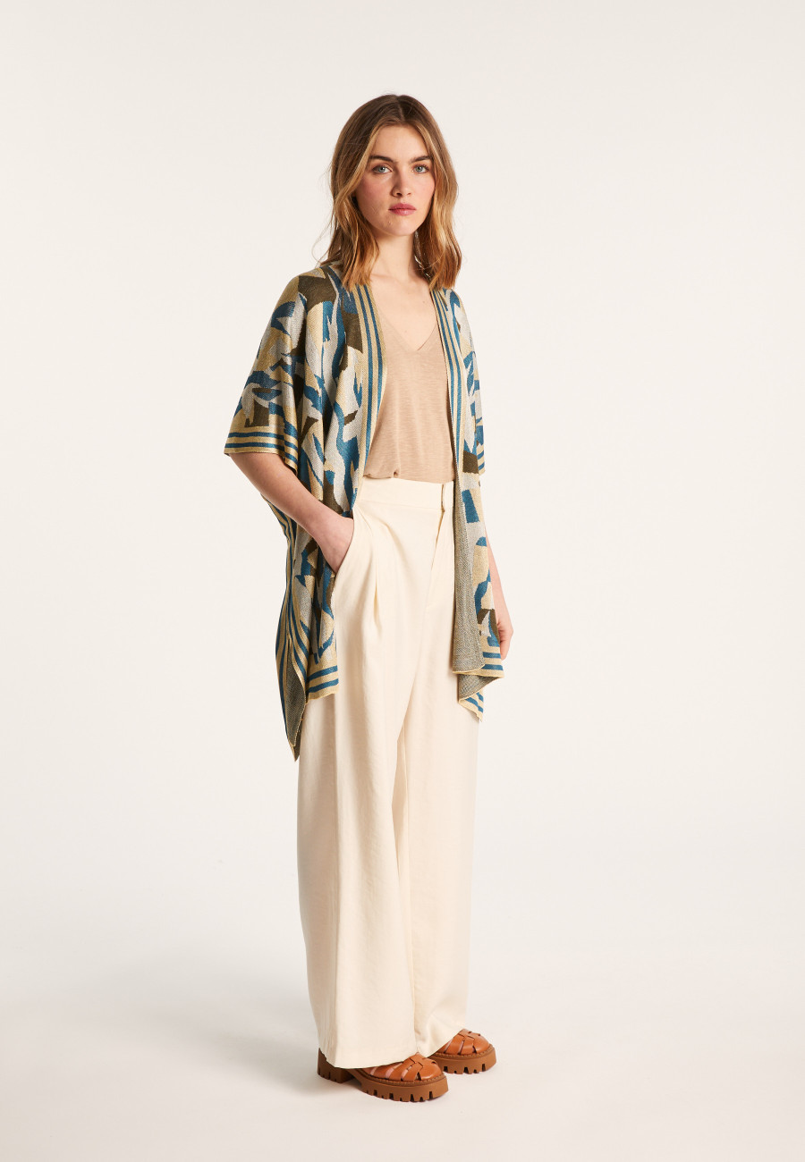 Jaqueta unissex de linho flamejado - Gunay