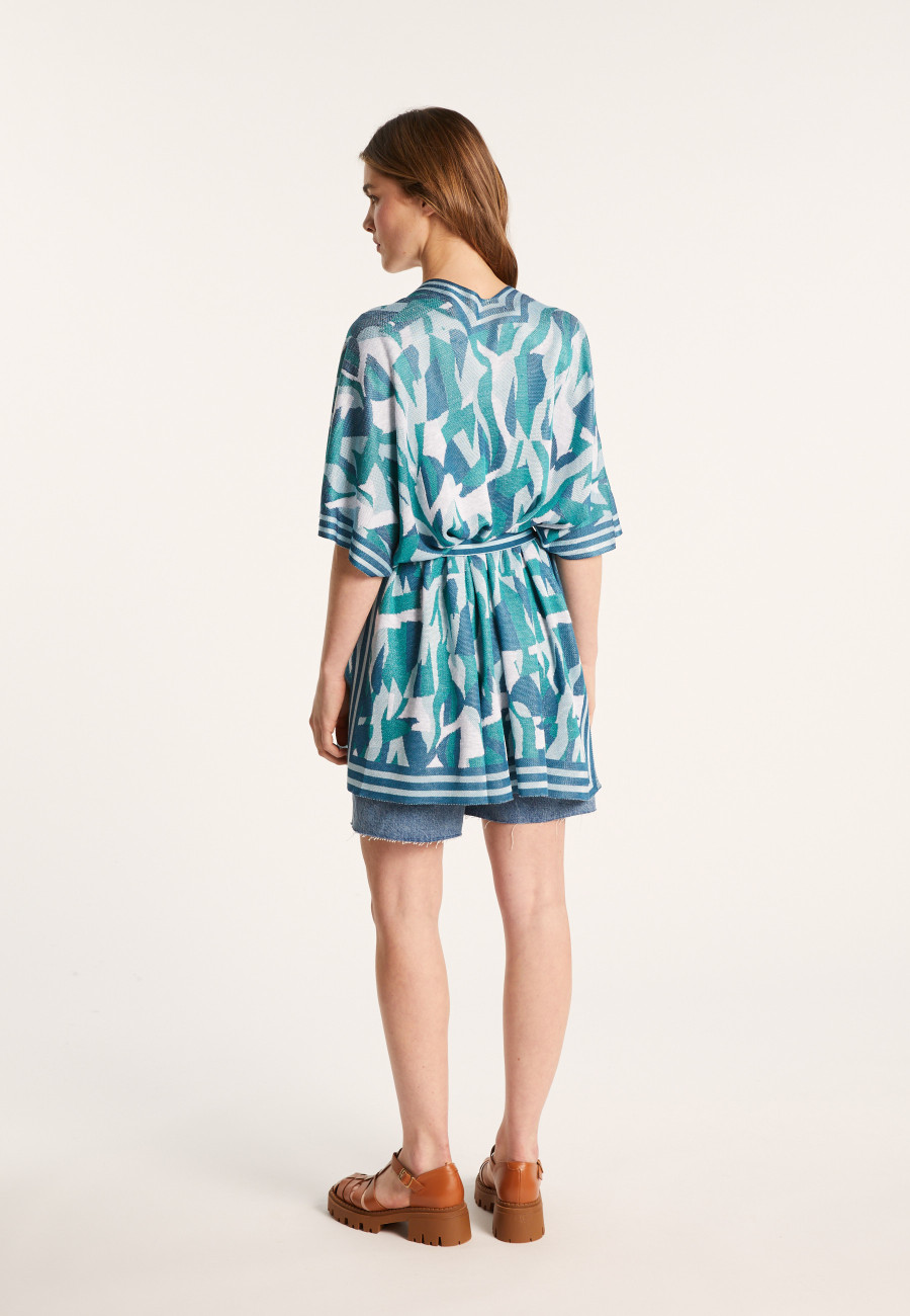 Jaqueta unissex de linho flamejado - Gunay