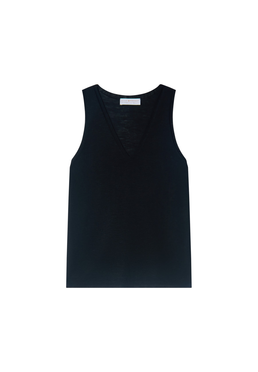 Slub linen tank top - Lalita