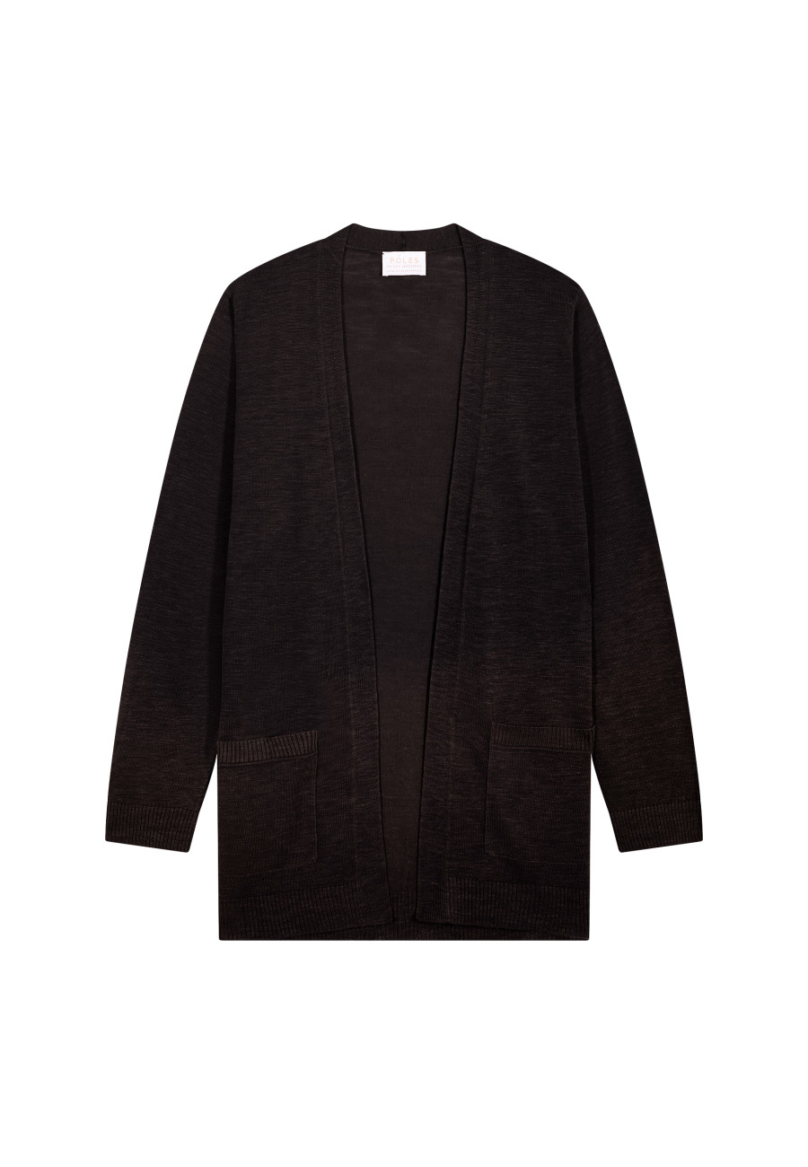 Colete longo em lin flammé - Naelle