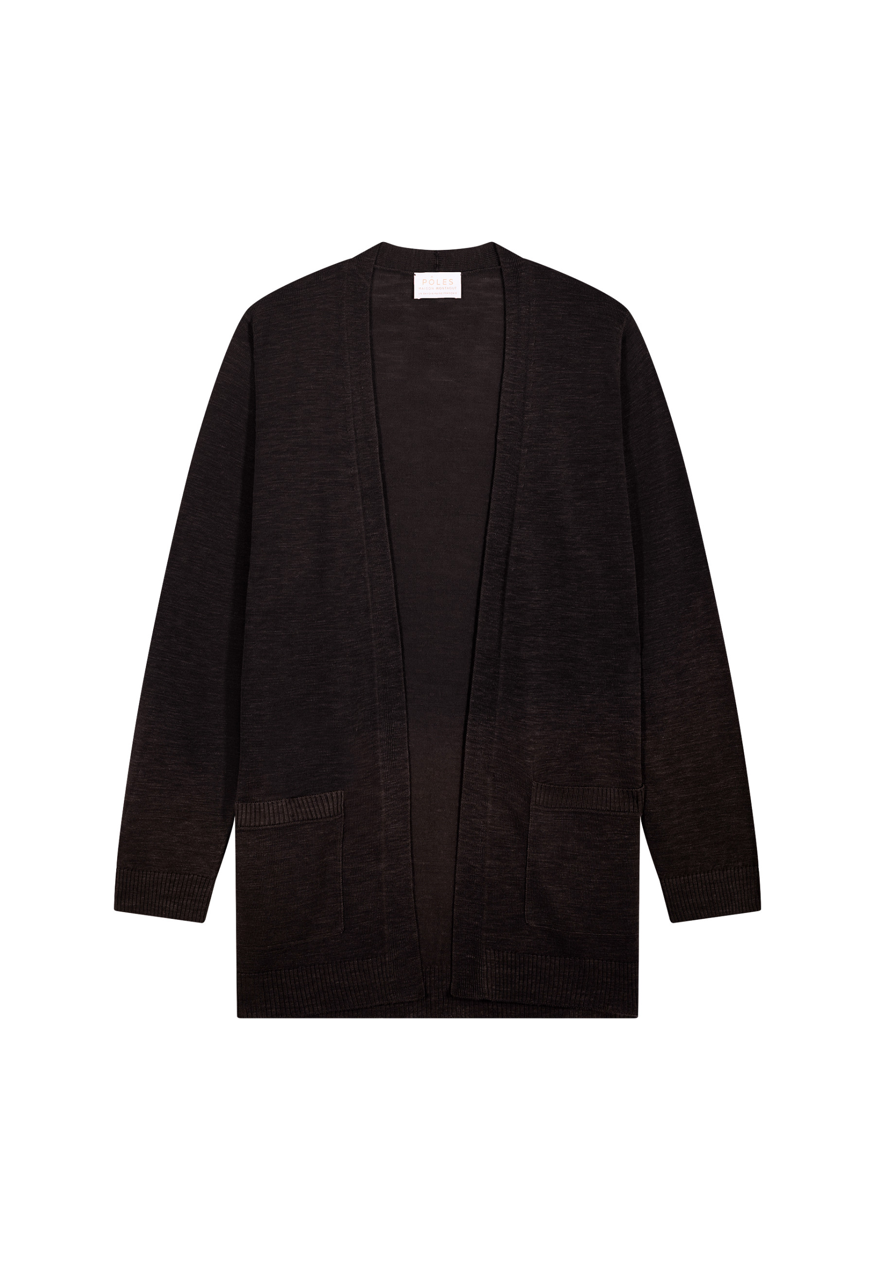 Long gilet en lin flammé - Naelle