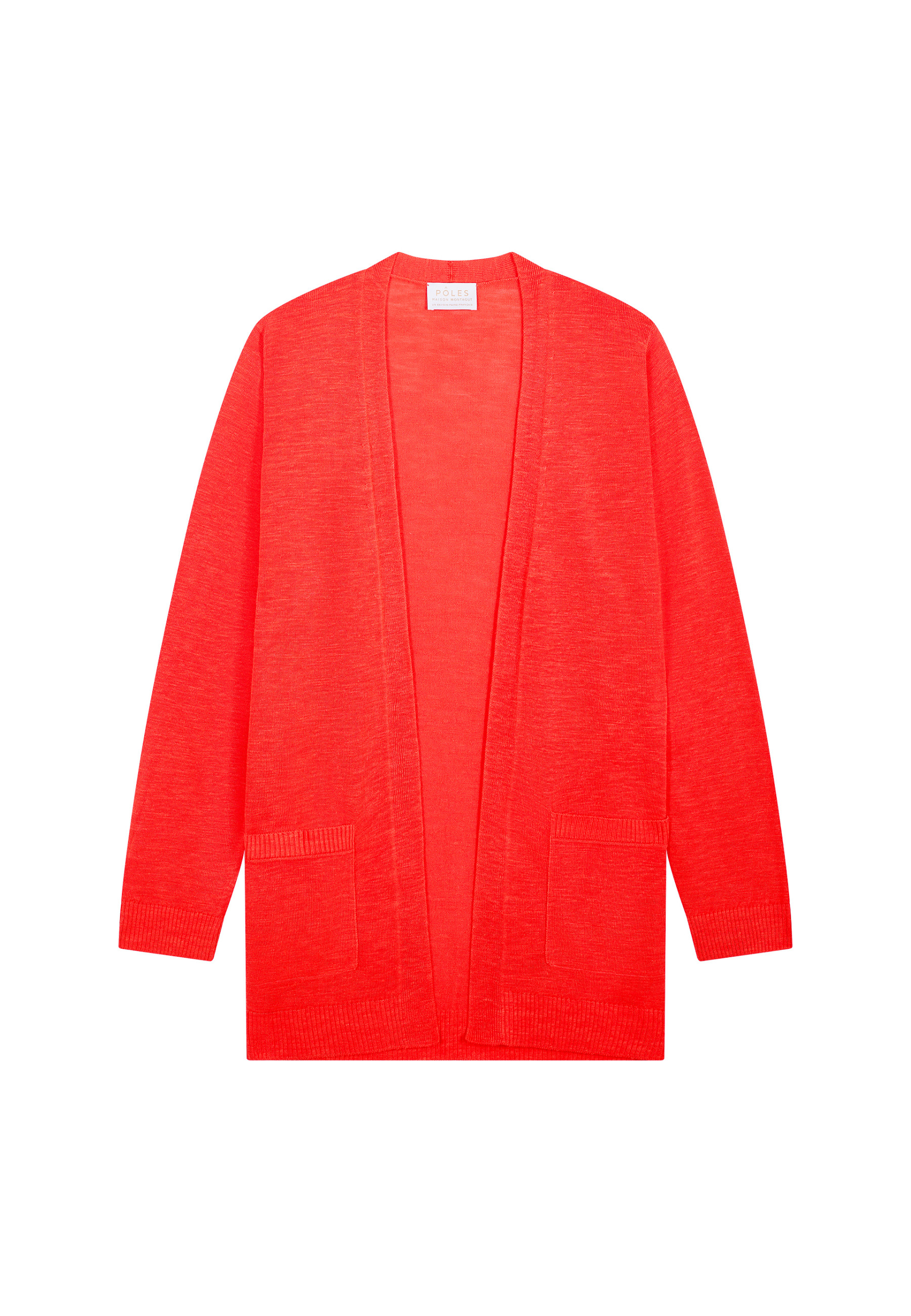 Long gilet en lin flammé - Naelle