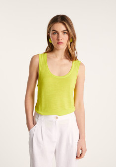 Débardeur en lin flammé - Maitena