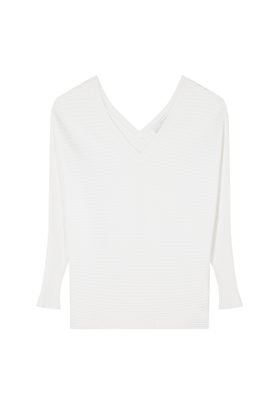 Cotton sweater with batwing sleeves - Lison