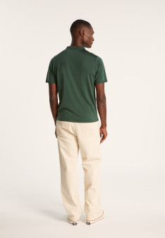 Polo 4 rayures verticales en Fil Lumière - Ilann