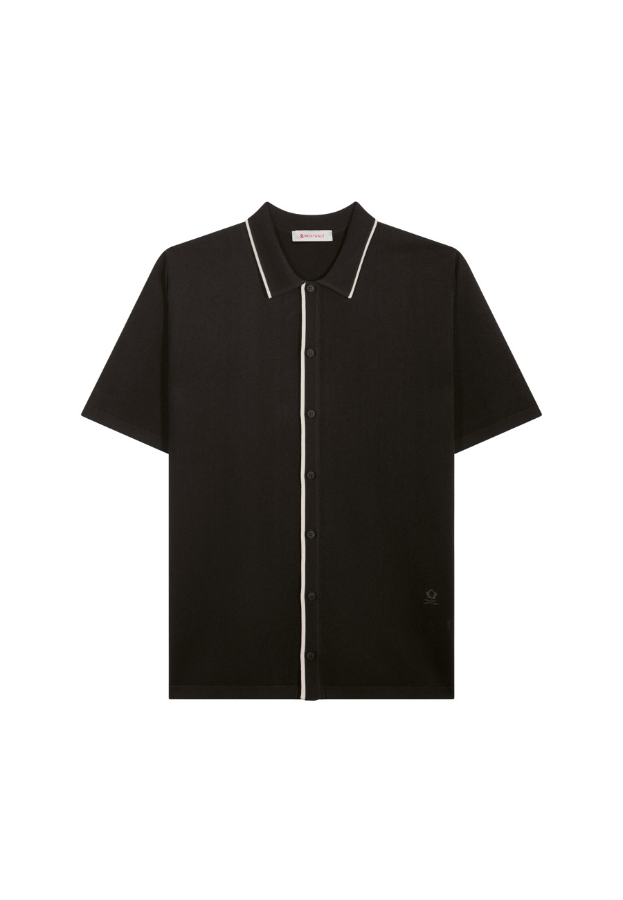 Short-sleeved shirt in Fil Lumière - Roman