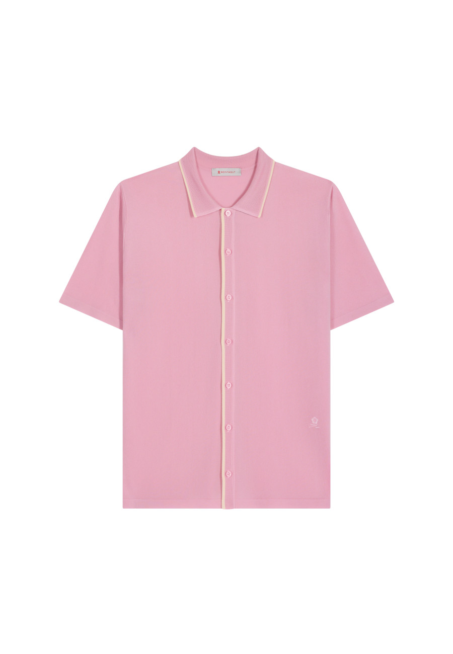 Short-sleeved shirt in Fil Lumière - Roman
