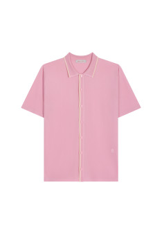 Short-sleeved shirt in Fil Lumière - Roman