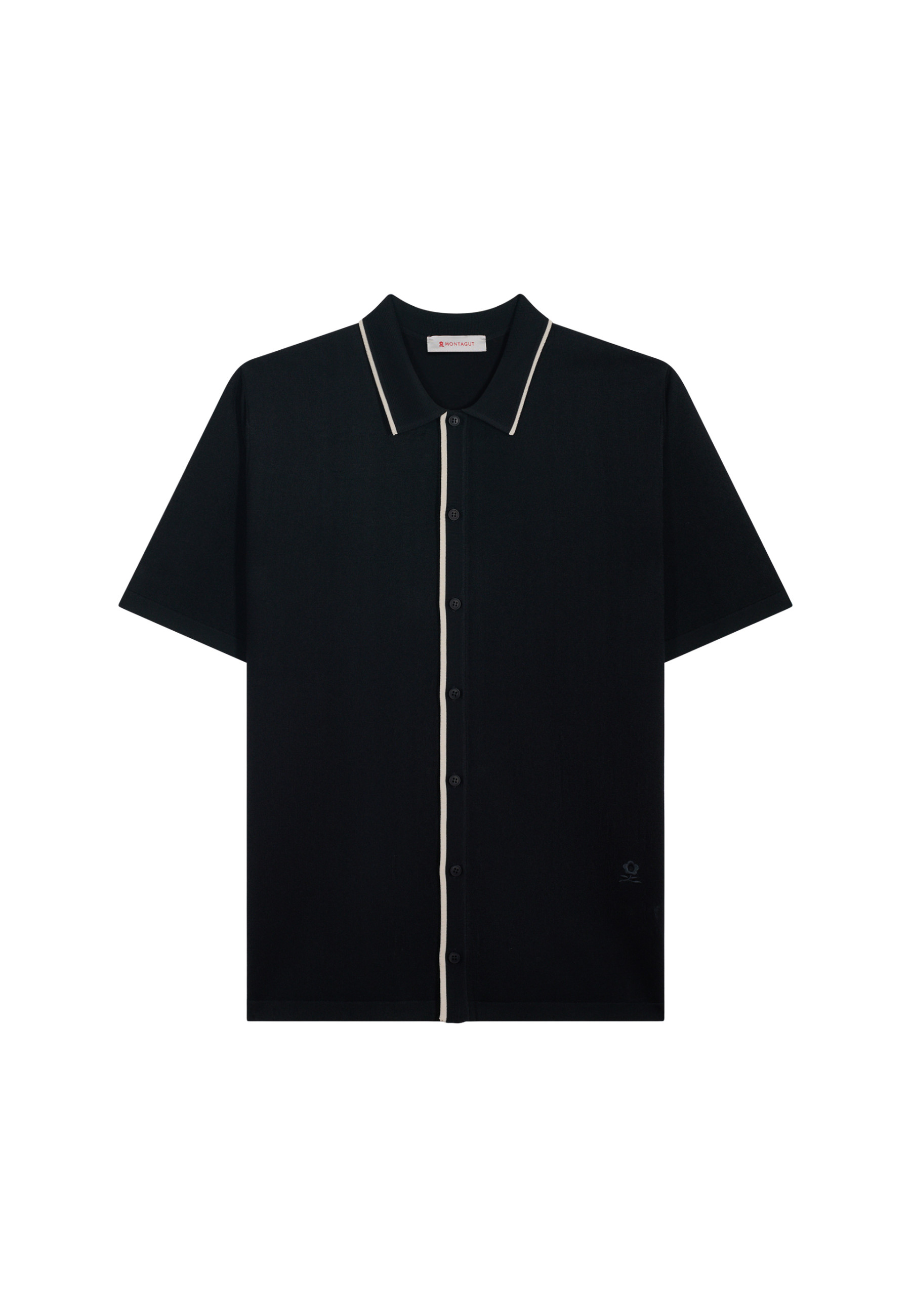 Short-sleeved shirt in Fil Lumière - Roman