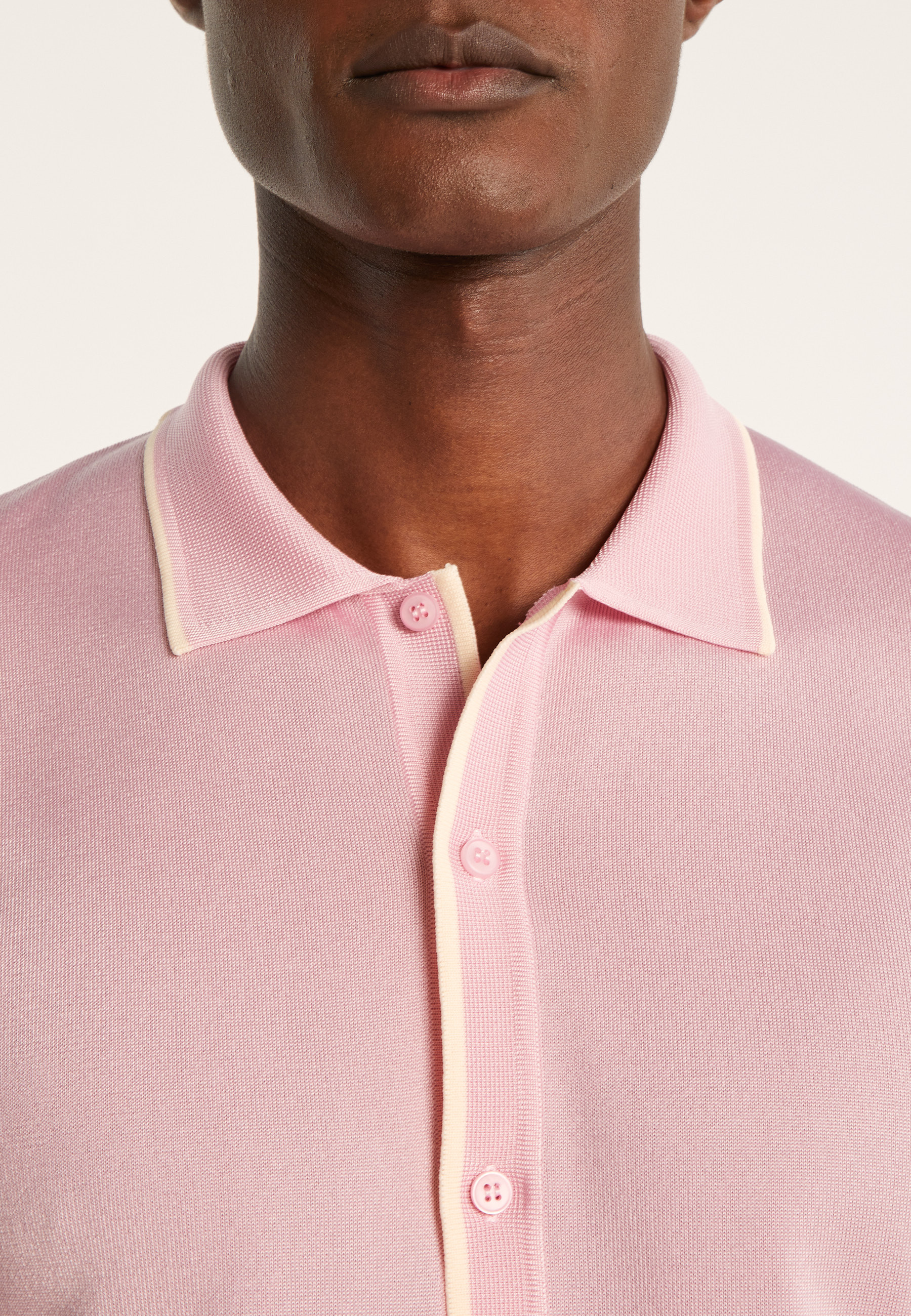 Short-sleeved shirt in Fil Lumière - Roman