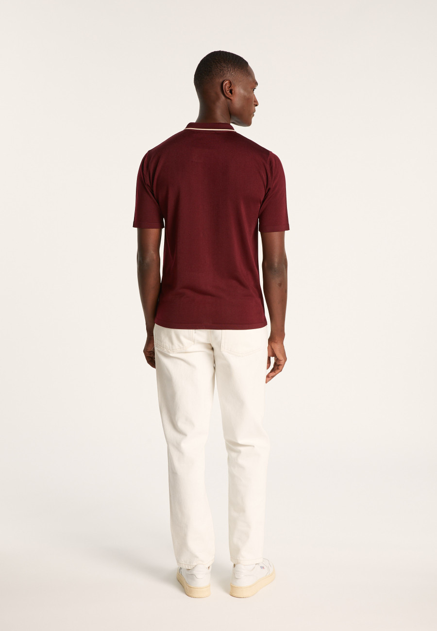 Short-sleeved shirt in Fil Lumière - Roman