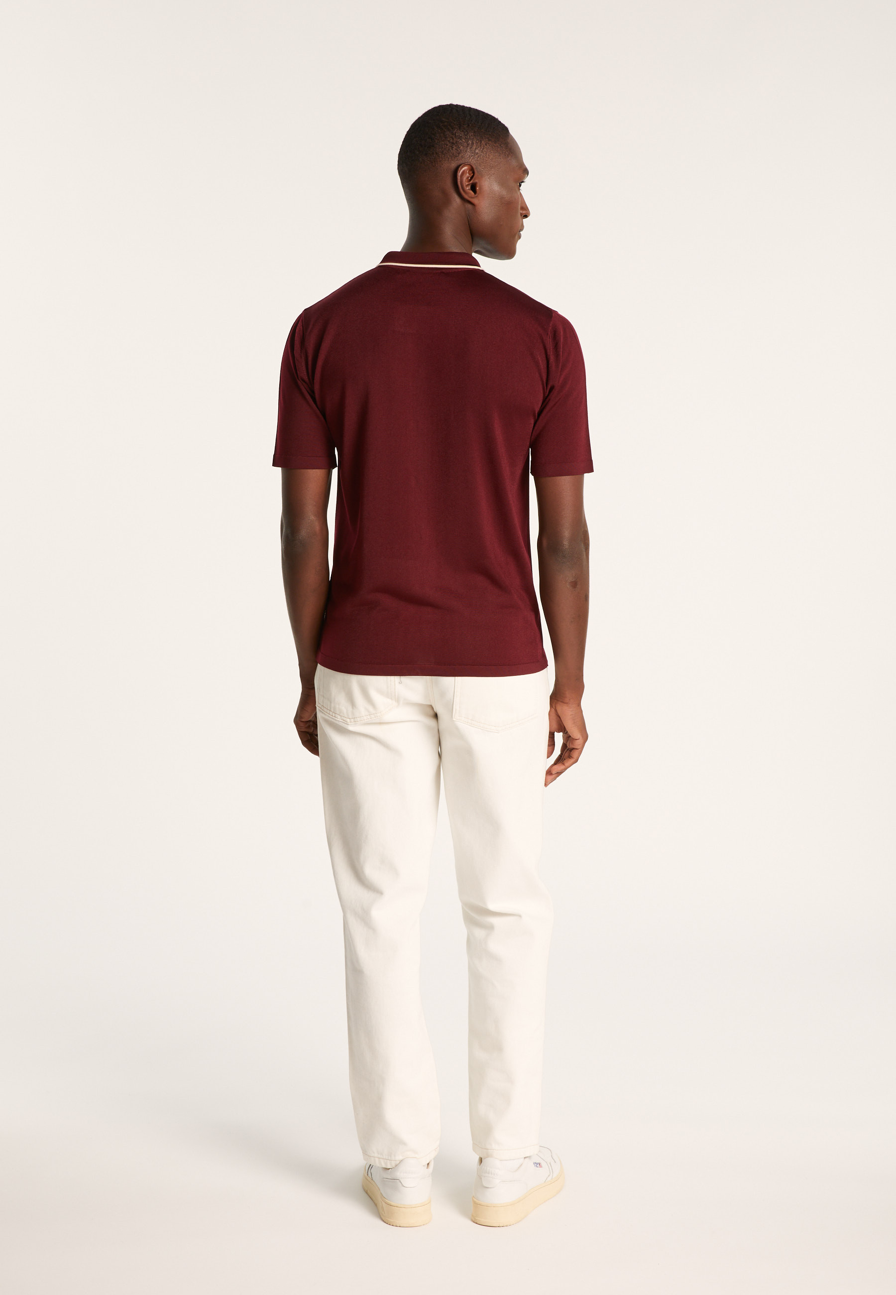 Short-sleeved shirt in Fil Lumière - Roman