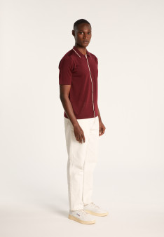 Short-sleeved shirt in Fil Lumière - Roman