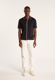 Short-sleeved shirt in Fil Lumière - Roman