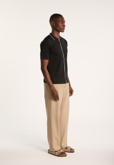 Short-sleeved shirt in Fil Lumière - Roman