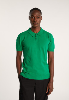 Polo uni en coton sec - Bank