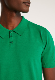 Plain dry cotton polo shirt - Bank