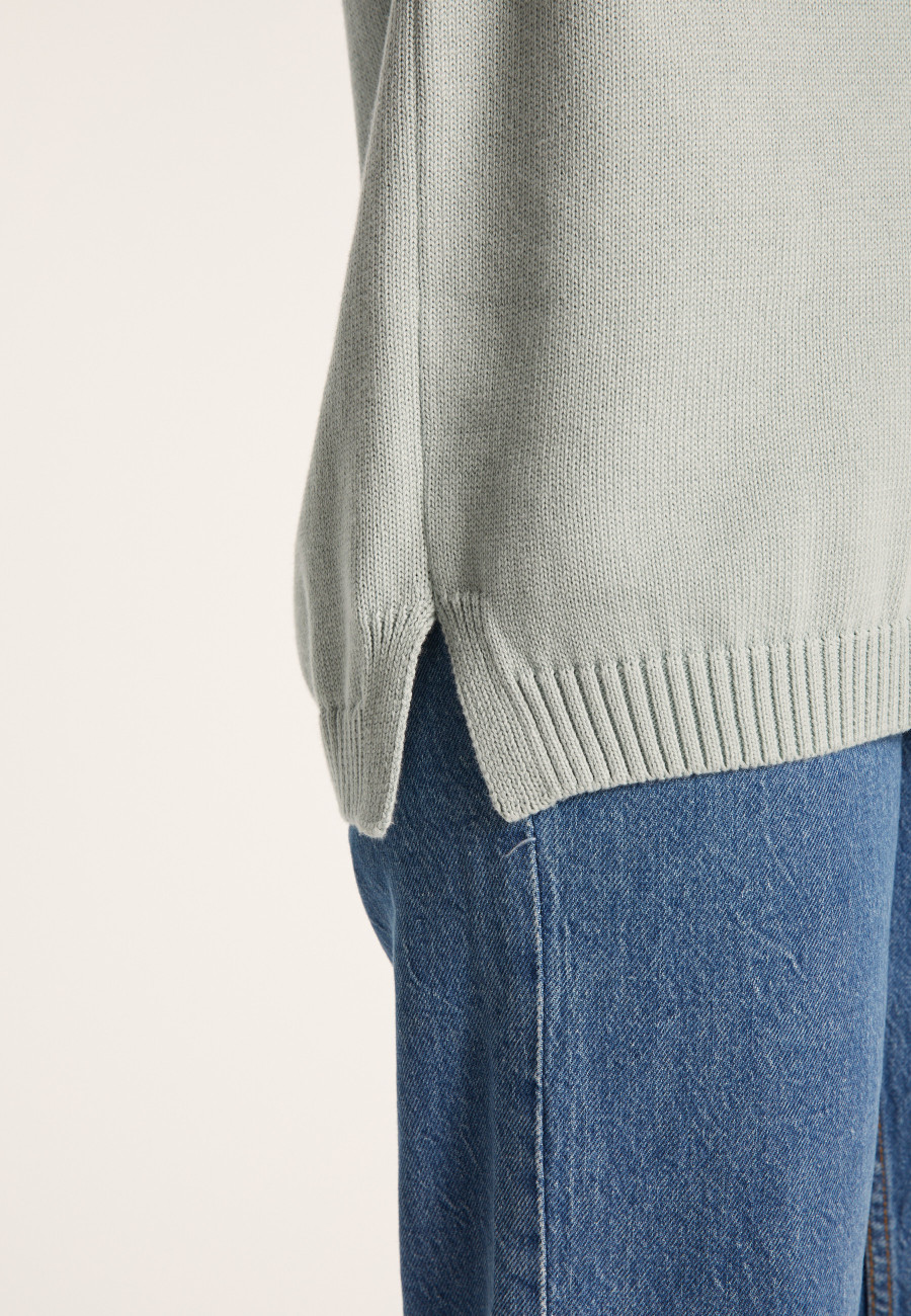 Suéter unissex sem mangas de algodão orgânico - Isodor