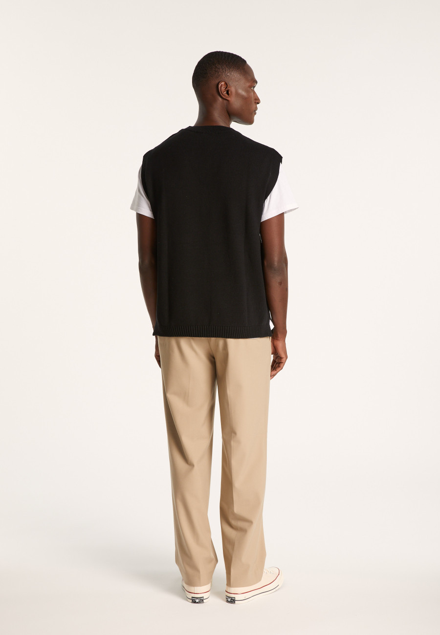 Sleeveless Organic Cotton Sweater - Isodor