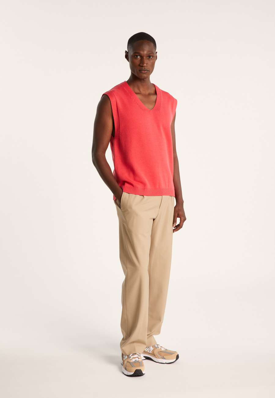 Sleeveless Organic Cotton Sweater - Isodor