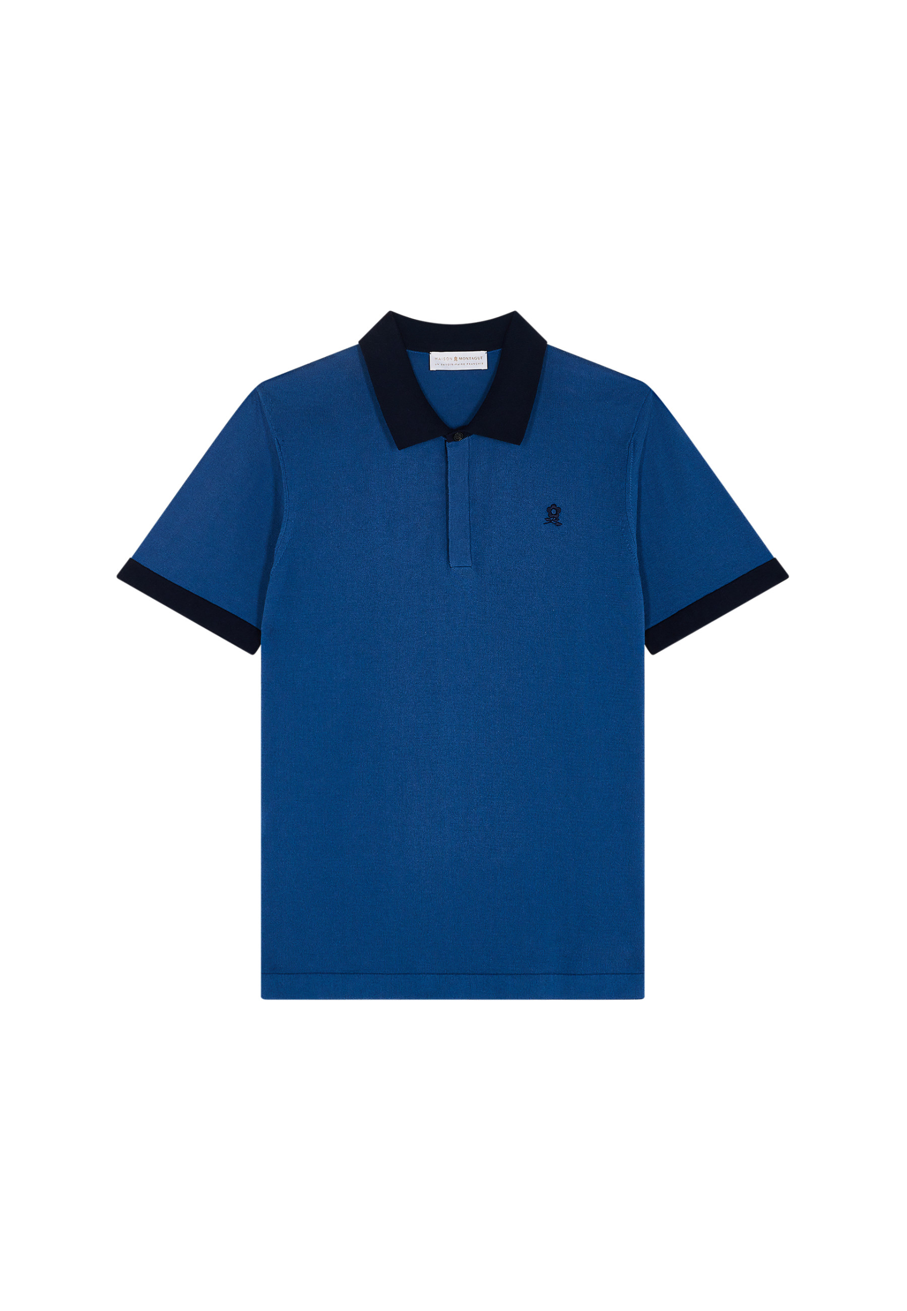 Polo bicolore en coton bio - Ignacio