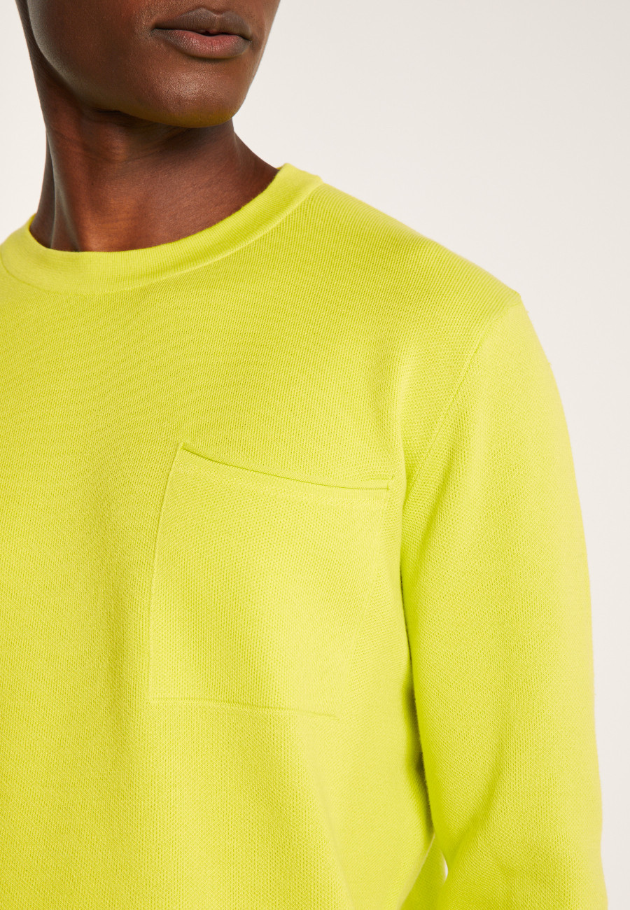 Round-neck sweater in slub cotton and linen - Isaia