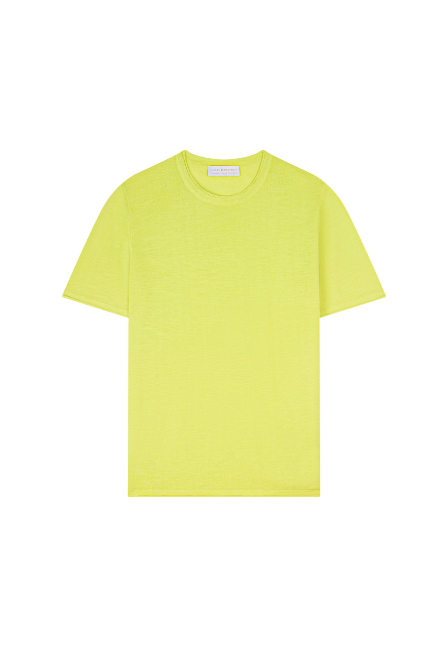 Camiseta gola redonda em linho flamejado - Renaud