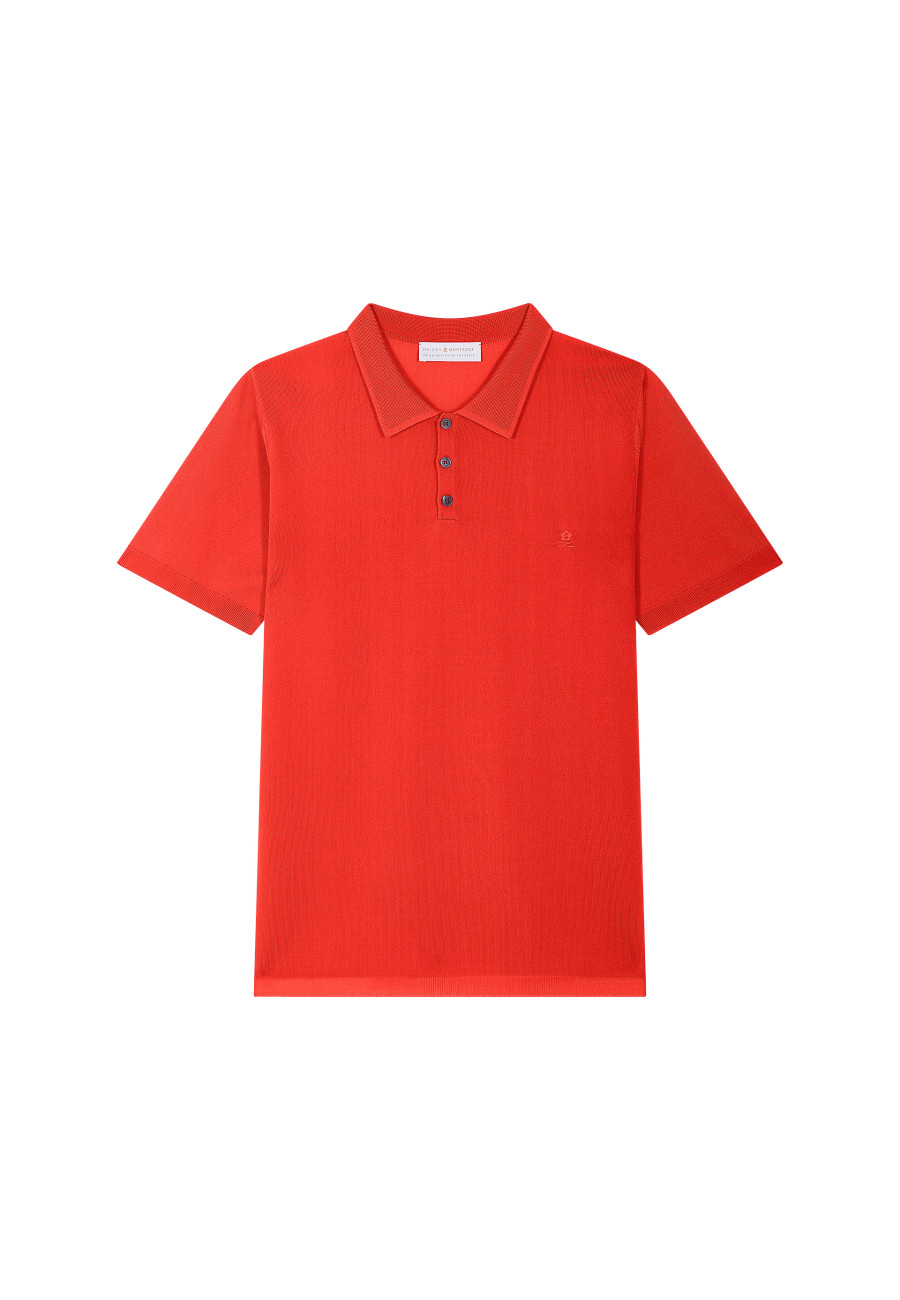 Short-sleeved polo shirt in Fil lumiere - Babar