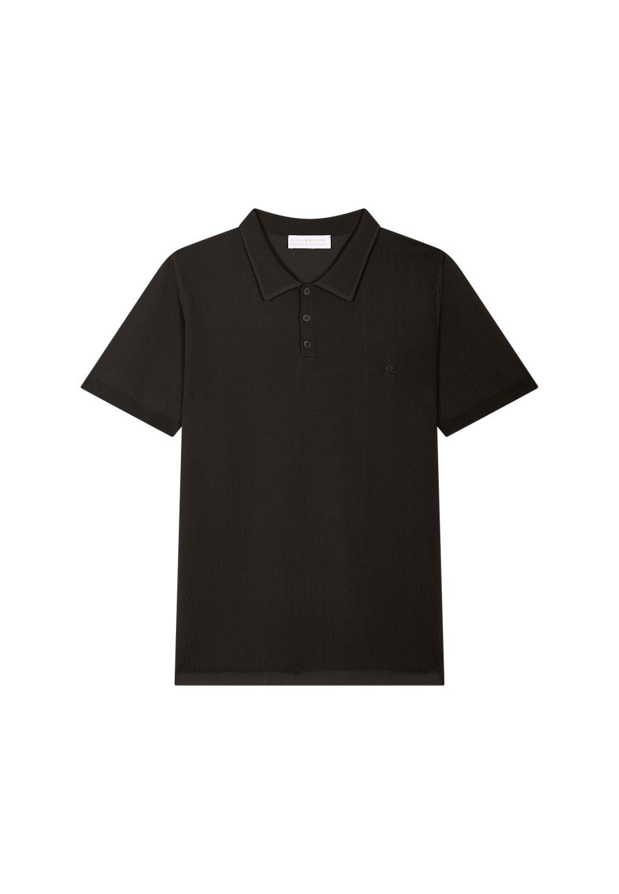 Short-sleeved polo shirt in Fil lumiere - Babar