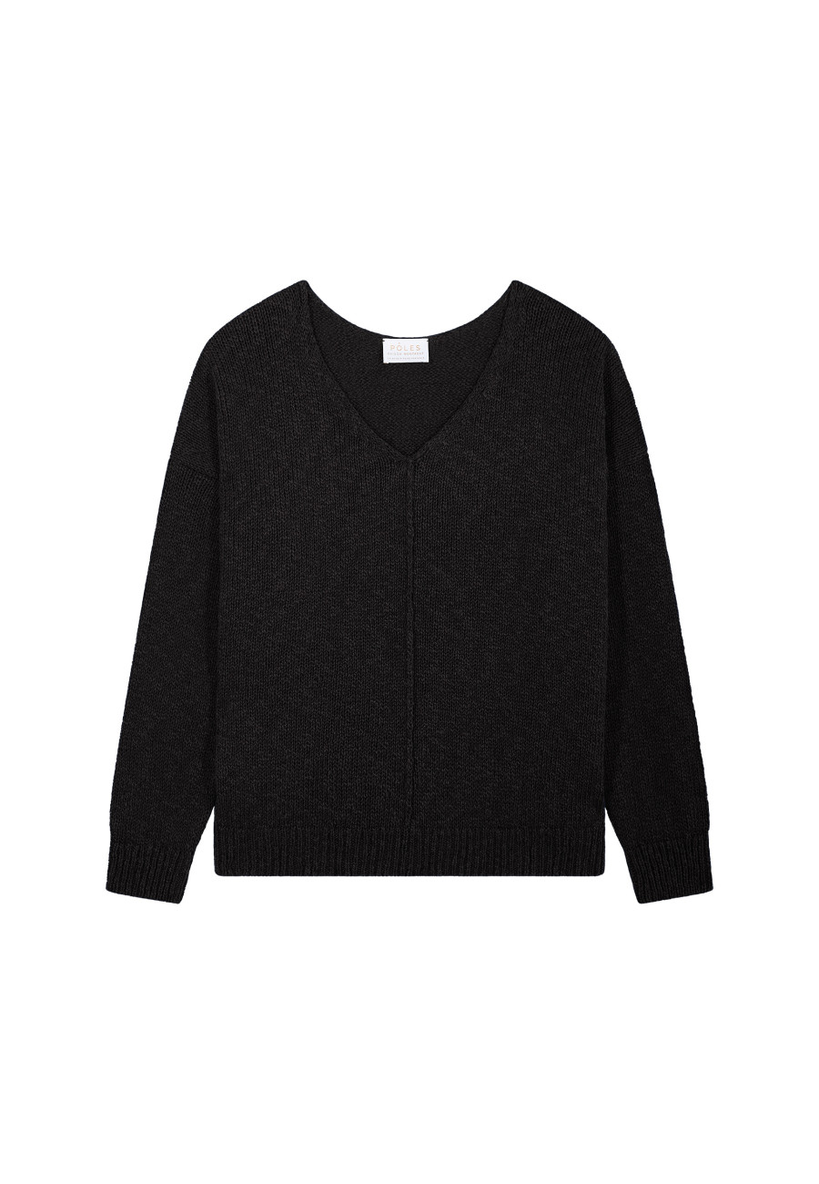 Loose cotton and linen jumper - Nathalie