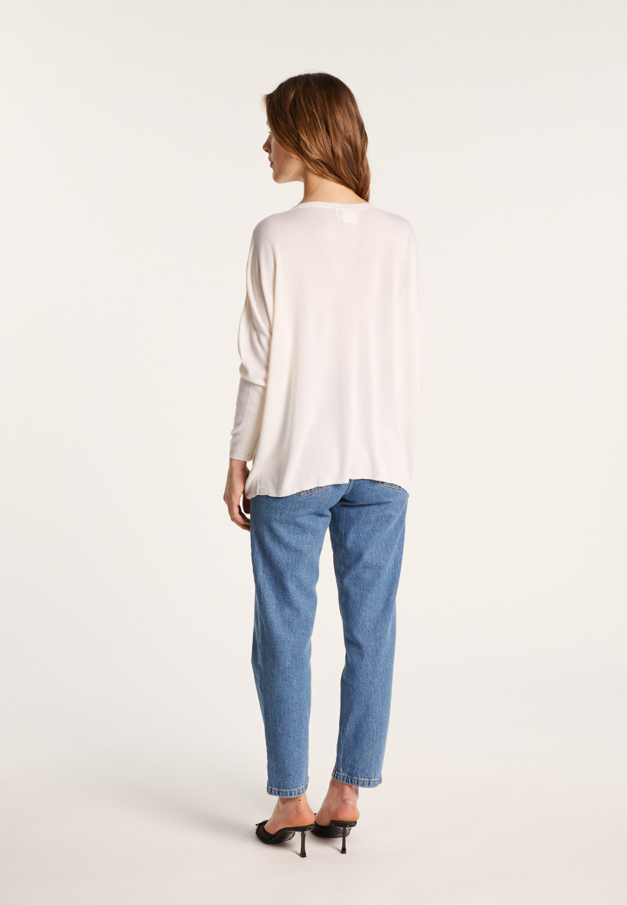 Loose viscose and silk T-shirt - Nahla