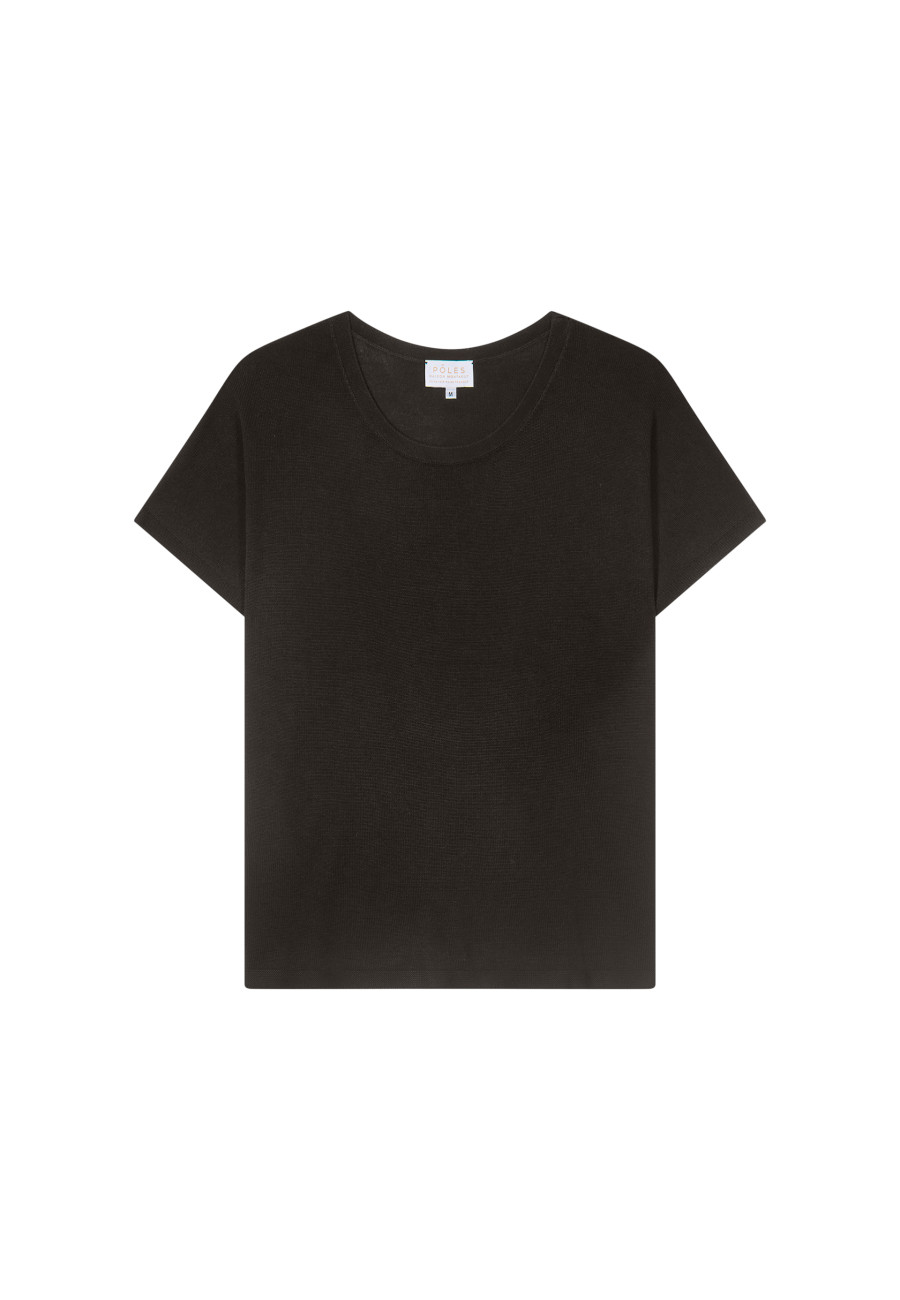 Camiseta solta com fendas - Nova