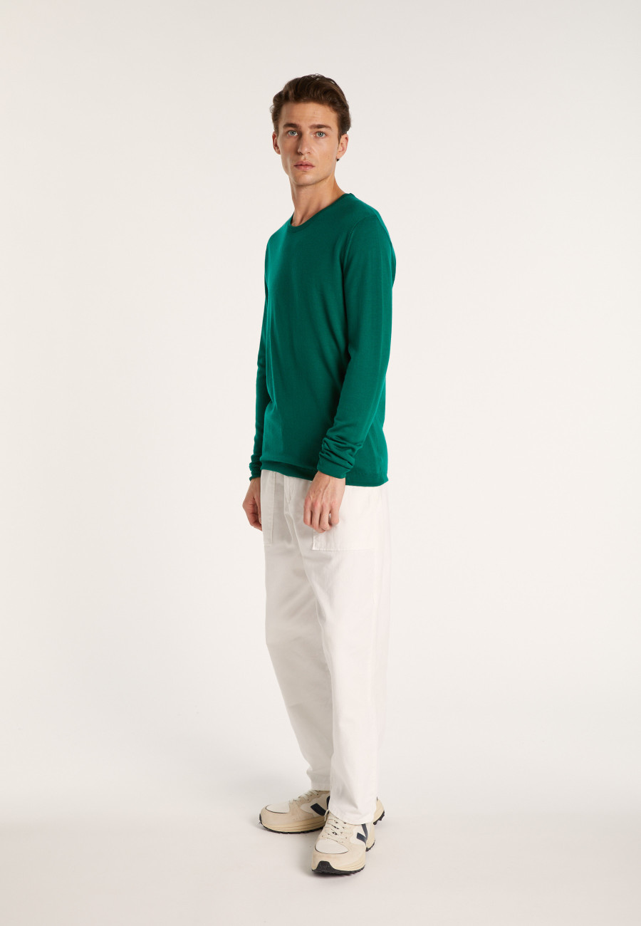 Crewneck sweater in merino wool - Bertille