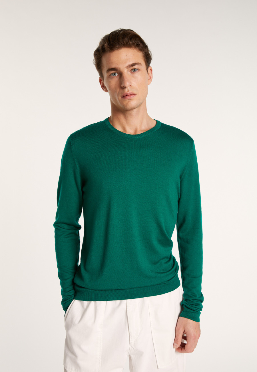 Crewneck sweater in merino wool - Bertille