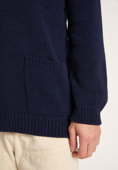 Gilet boutonné en coton - Lucy 6440 marine - 05 Bleu marine