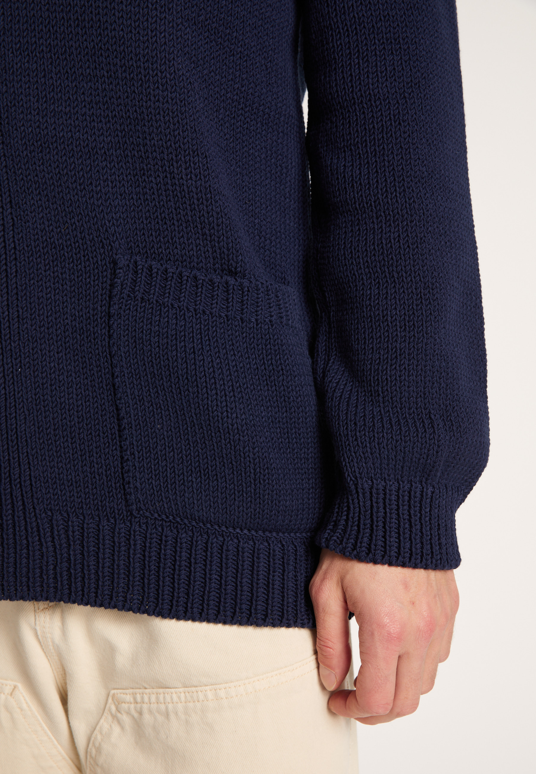 Gilet boutonné en coton - Lucy 6440 marine - 05 Bleu marine