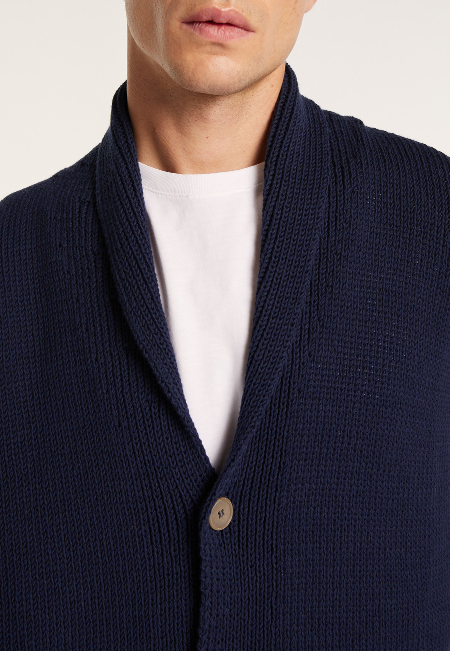 Button-up cotton cardigan - LUCY