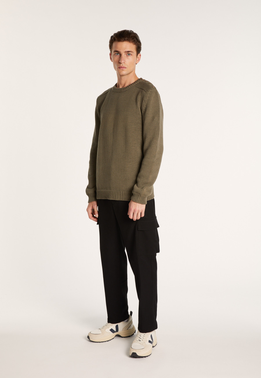 Round-neck cotton jumper - LOTHAIRE