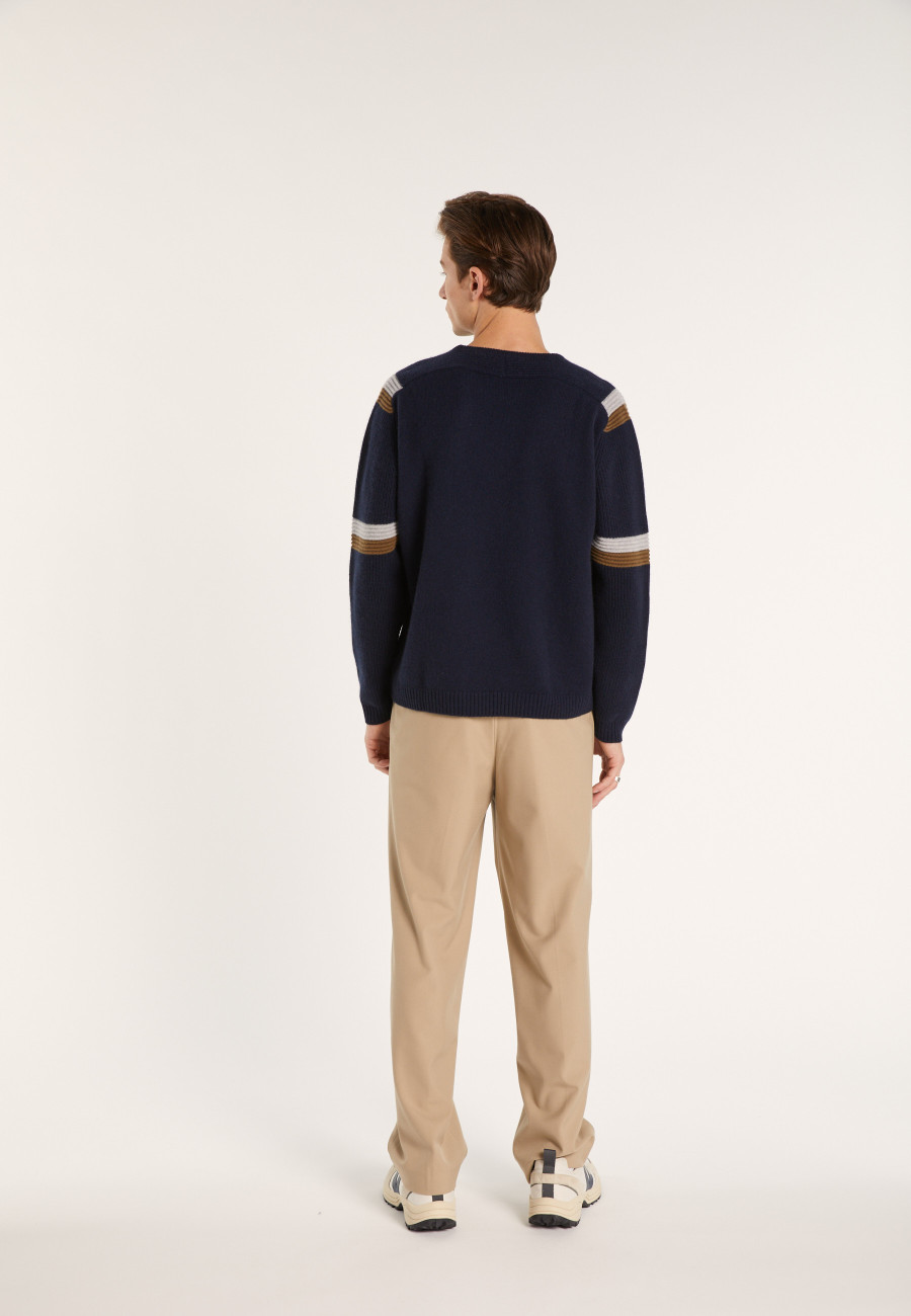 Triple-tone cashmere jumper - Rudi