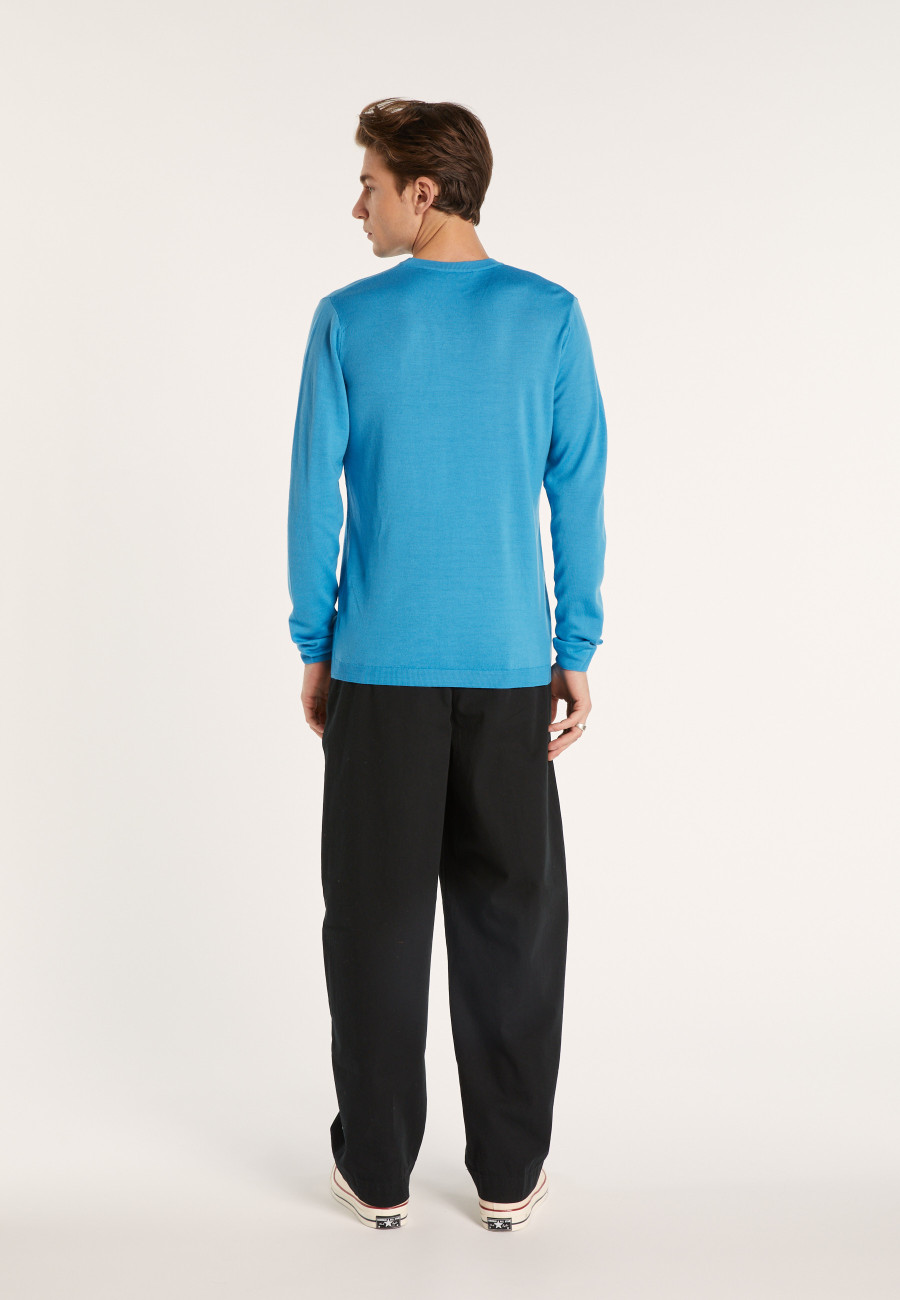 Merino wool V-neck sweater - Elmo