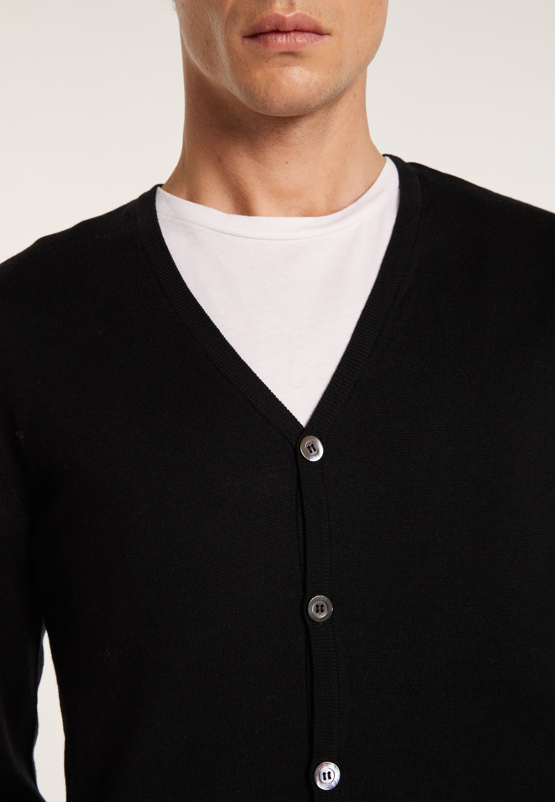 Buttoned wool cardigan - Brad