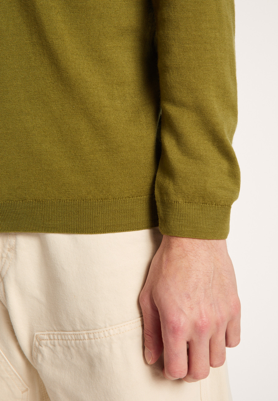 Colete de lã merino com botões - Brad