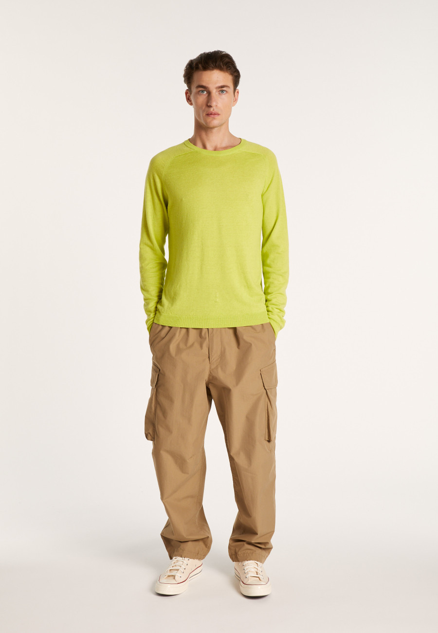 Pull col rond en cachemire et lin - Bandit