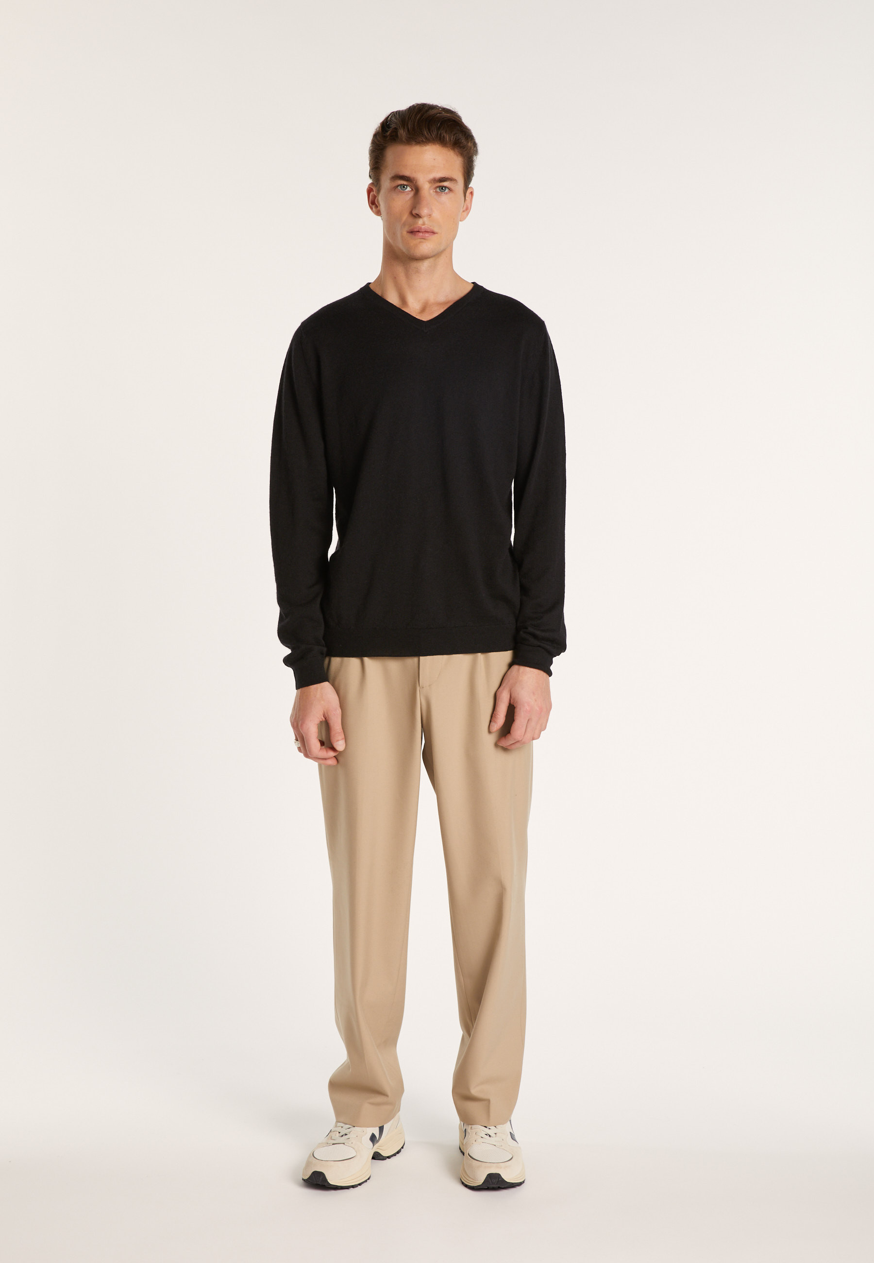 Pull col rond en cachemire et lin - Bandit 6880