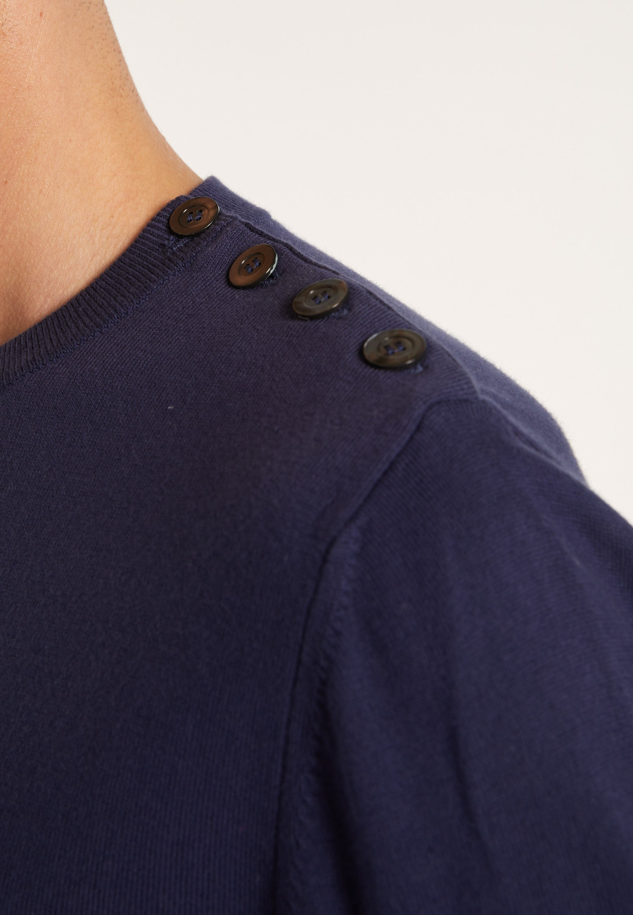 Suéter de algodão com botões - Bonze