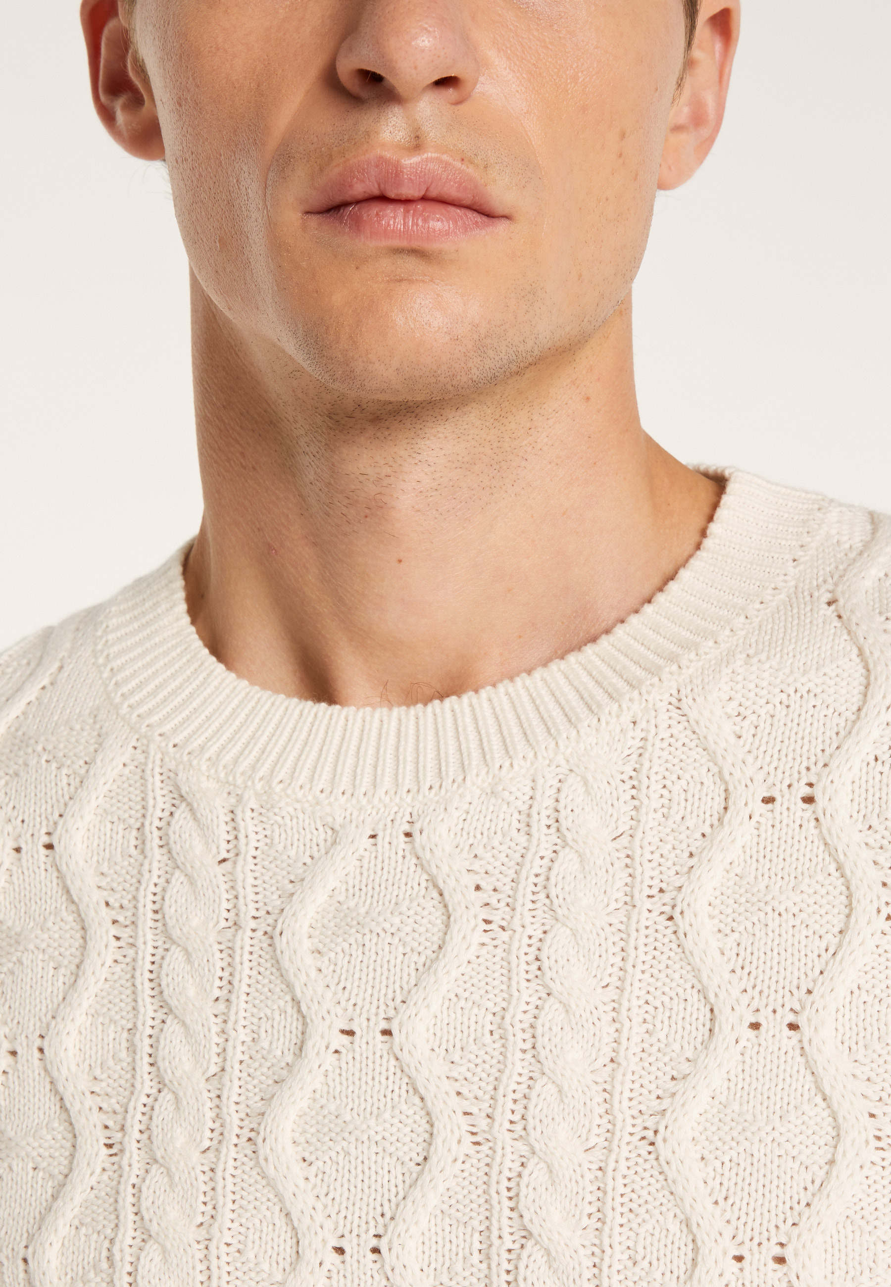 Pull torsadé en coton - Dublin