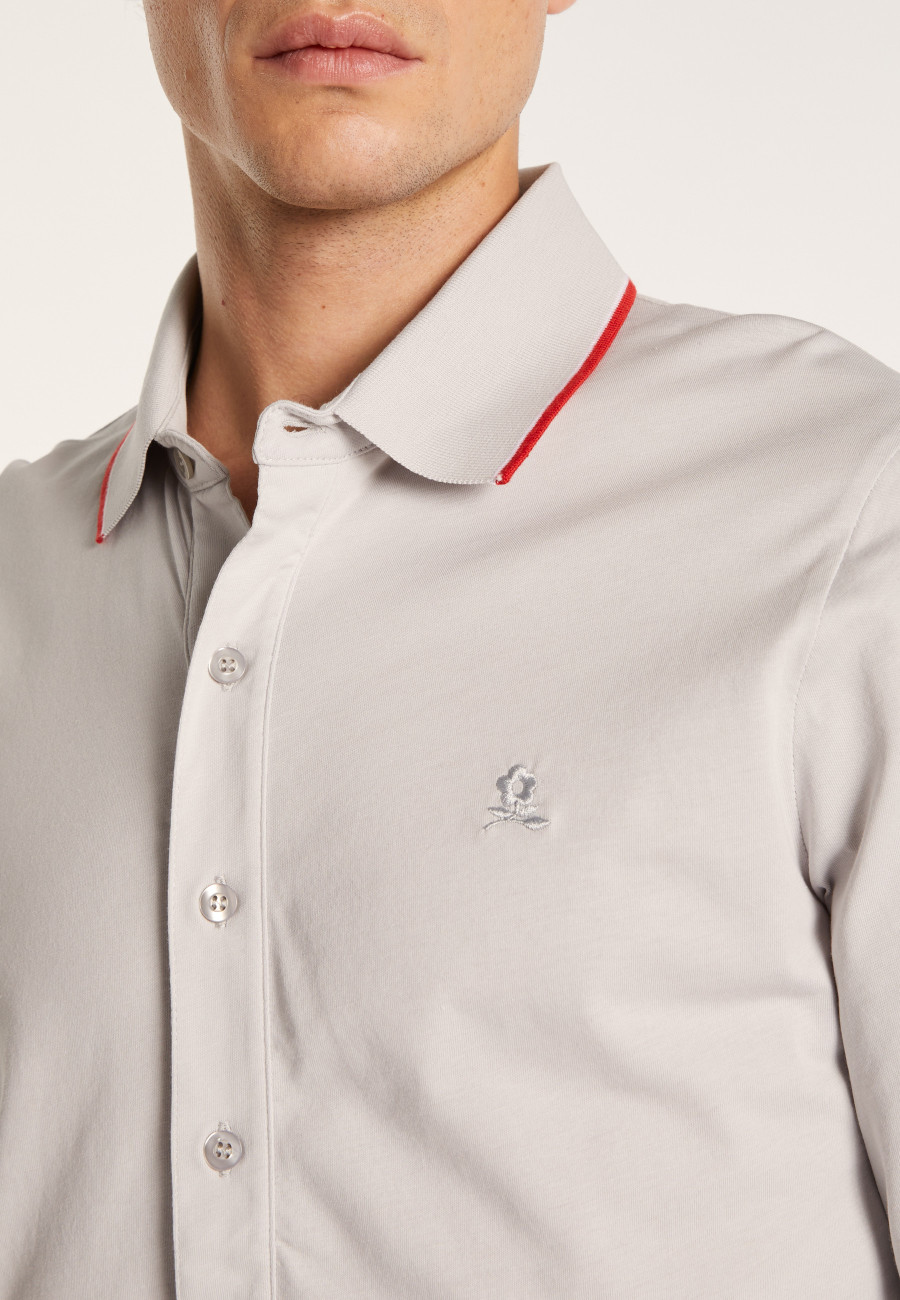 Camisa de algodão de manga comprida - Baggy