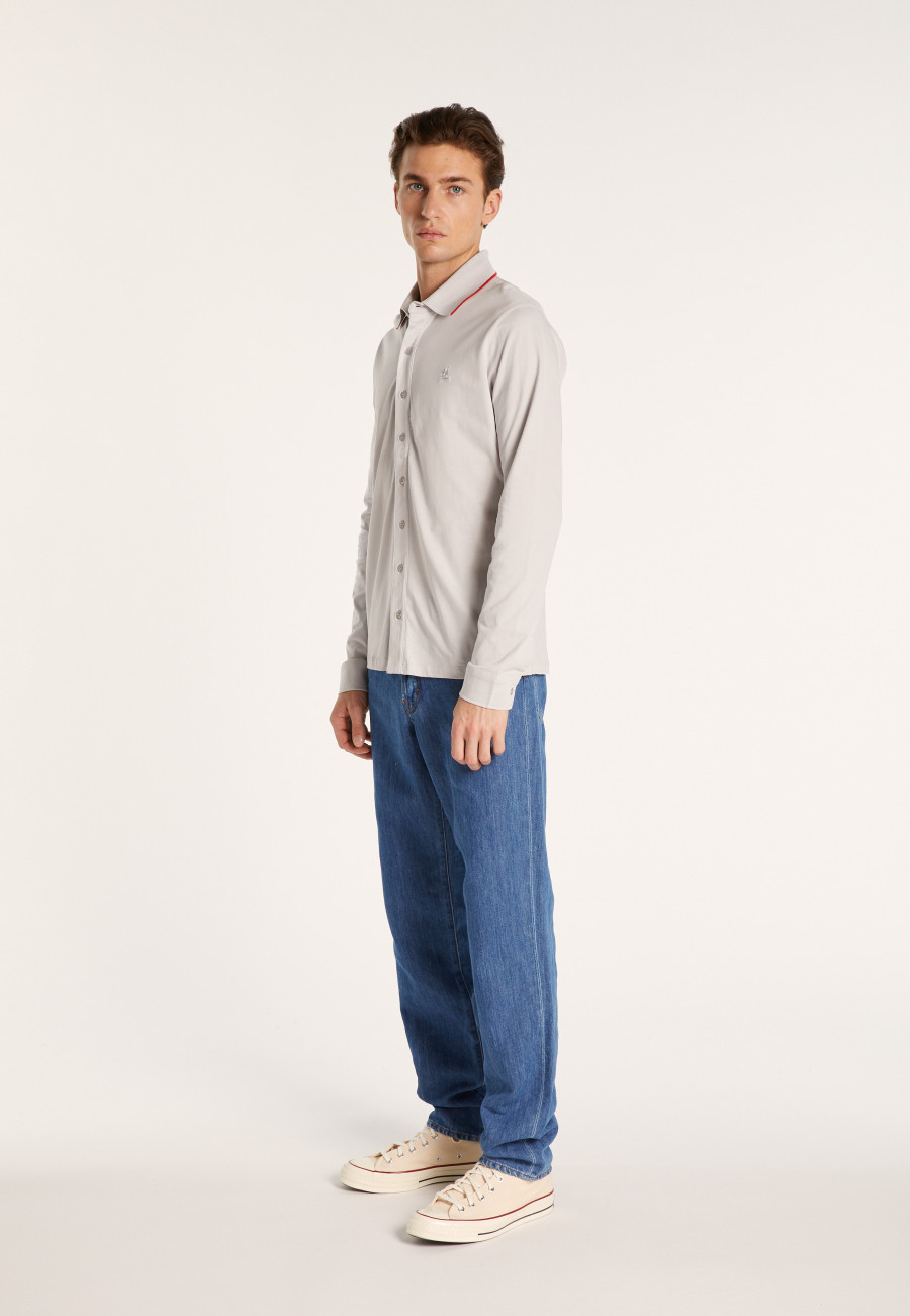 Camisa de algodão de manga comprida - Baggy