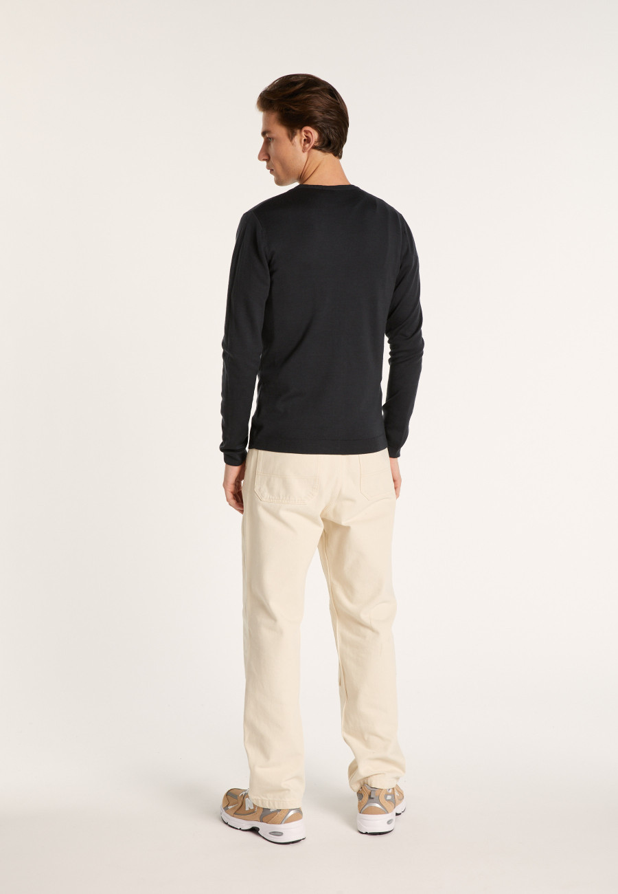 Colete de lã merino com botões - Brad