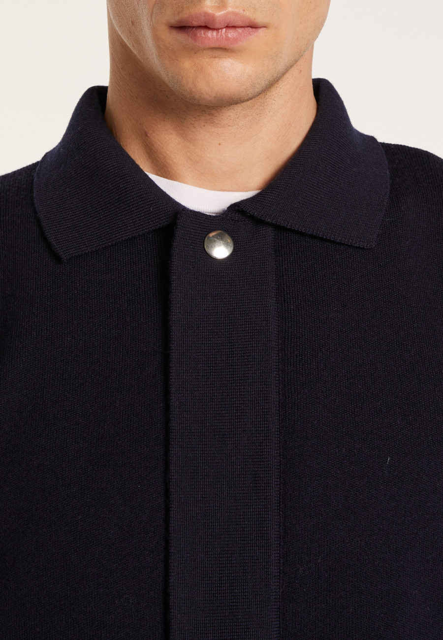 Jaqueta de lã com bolsos - Leopol